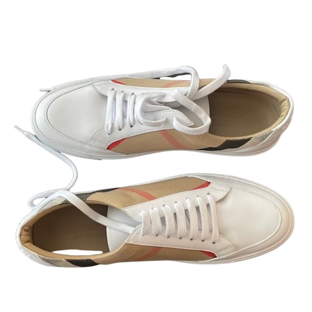 BURBERRY Classic Check Canvas & Leather
Sneakers - Picture 3 of 4